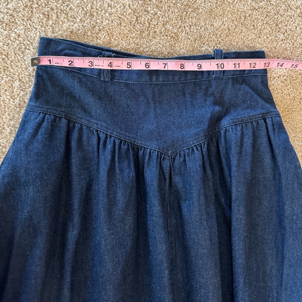 Wrangler Dark Blue Denim Maxi Skirt - Picture 6 of 8